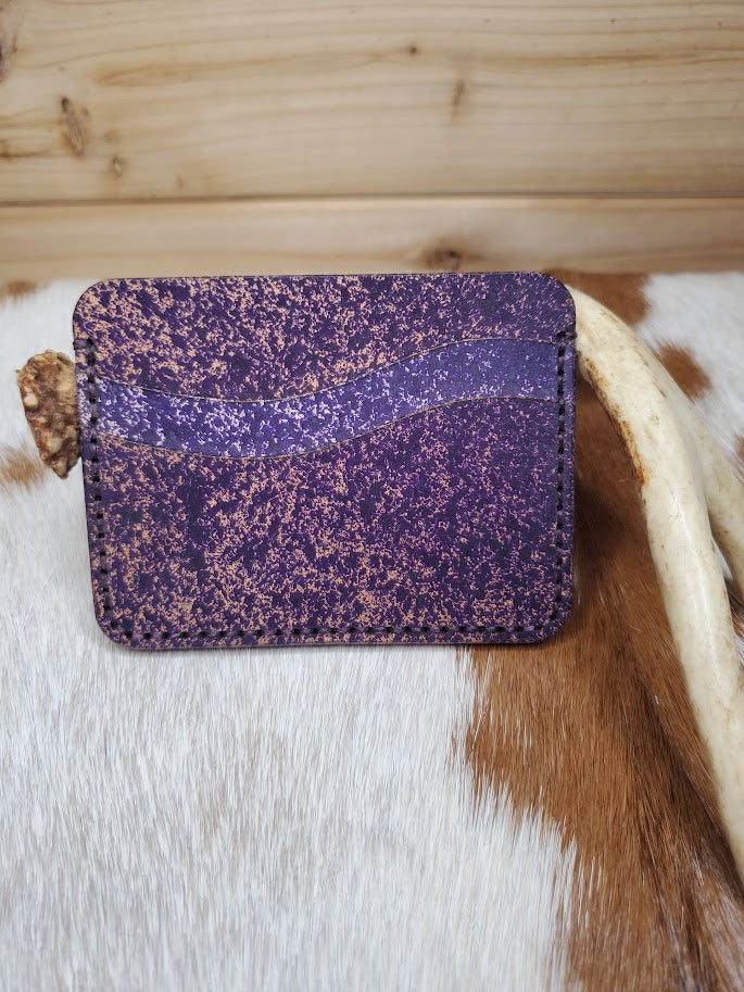 Purple Splatter Card Holder