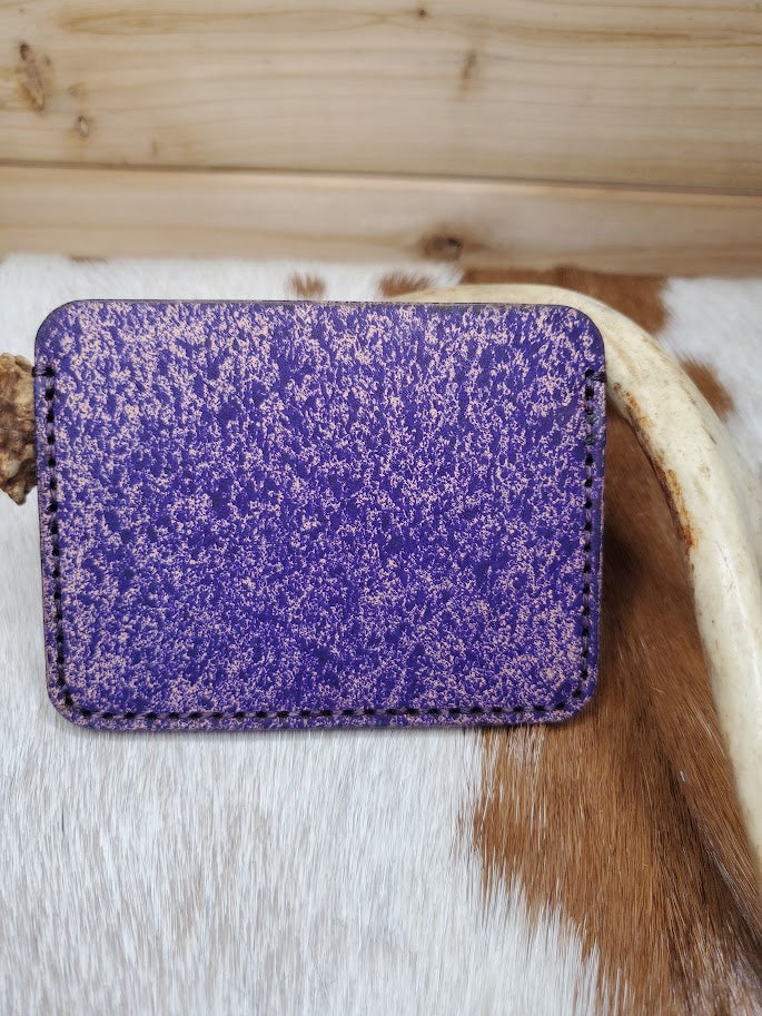 Purple Splatter Card Holder